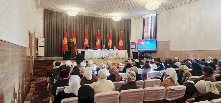 Базар-Коргондо  “Улуттук дем – дүйнөлүк бийиктик” уңгужолу жөнүндө жыйын болду 