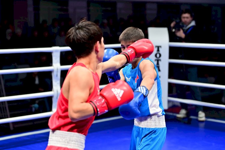 Манас шаарында алгачкы жолу бокс боюнча Кыргызстандын чемпионаты өтүп жатат