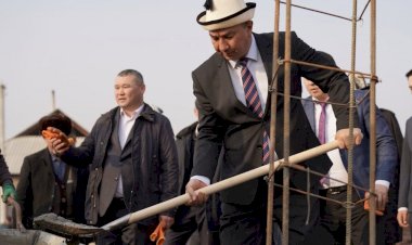 Сузакта 32 турак жайлуу социалдык шаарчанын курулушу башталды