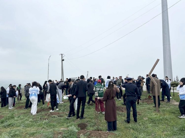  “Кыялымдагы Кыргызстан: Жалал-Абад – 2026” жаштар форумунун алкагында желек көтөрүү жана көчөт отургузуу акциясы өттү