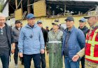 Облус башчысы Тилек Текебаев селден жабыркаган аймактарды жеринен текшерүүдө