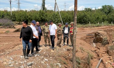 Жалал-Абад облусунда сел каптаган аймактарды тазалоо иштери улантылууда