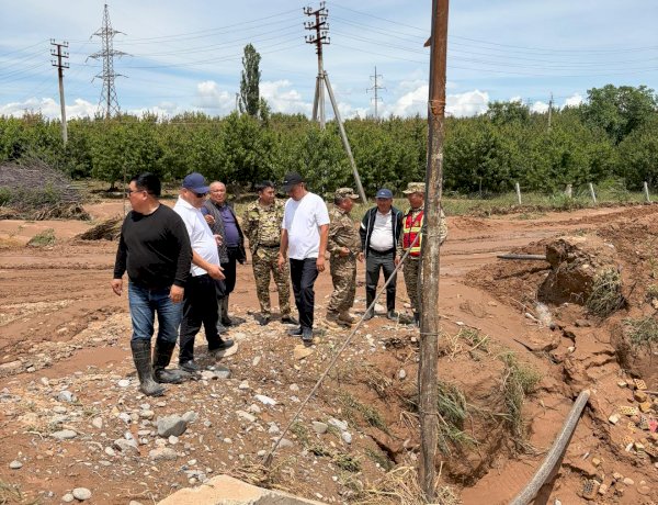 Жалал-Абад облусунда сел каптаган аймактарды тазалоо иштери улантылууда