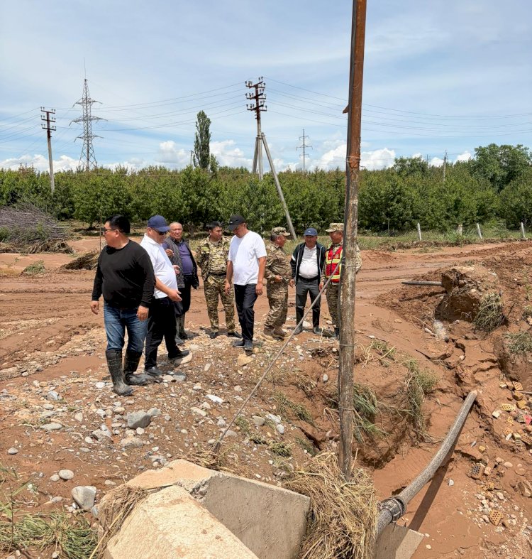 Жалал-Абад облусунда сел каптаган аймактарды тазалоо иштери улантылууда
